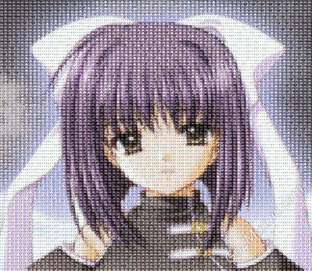 Anime Girl mosaic from Faces