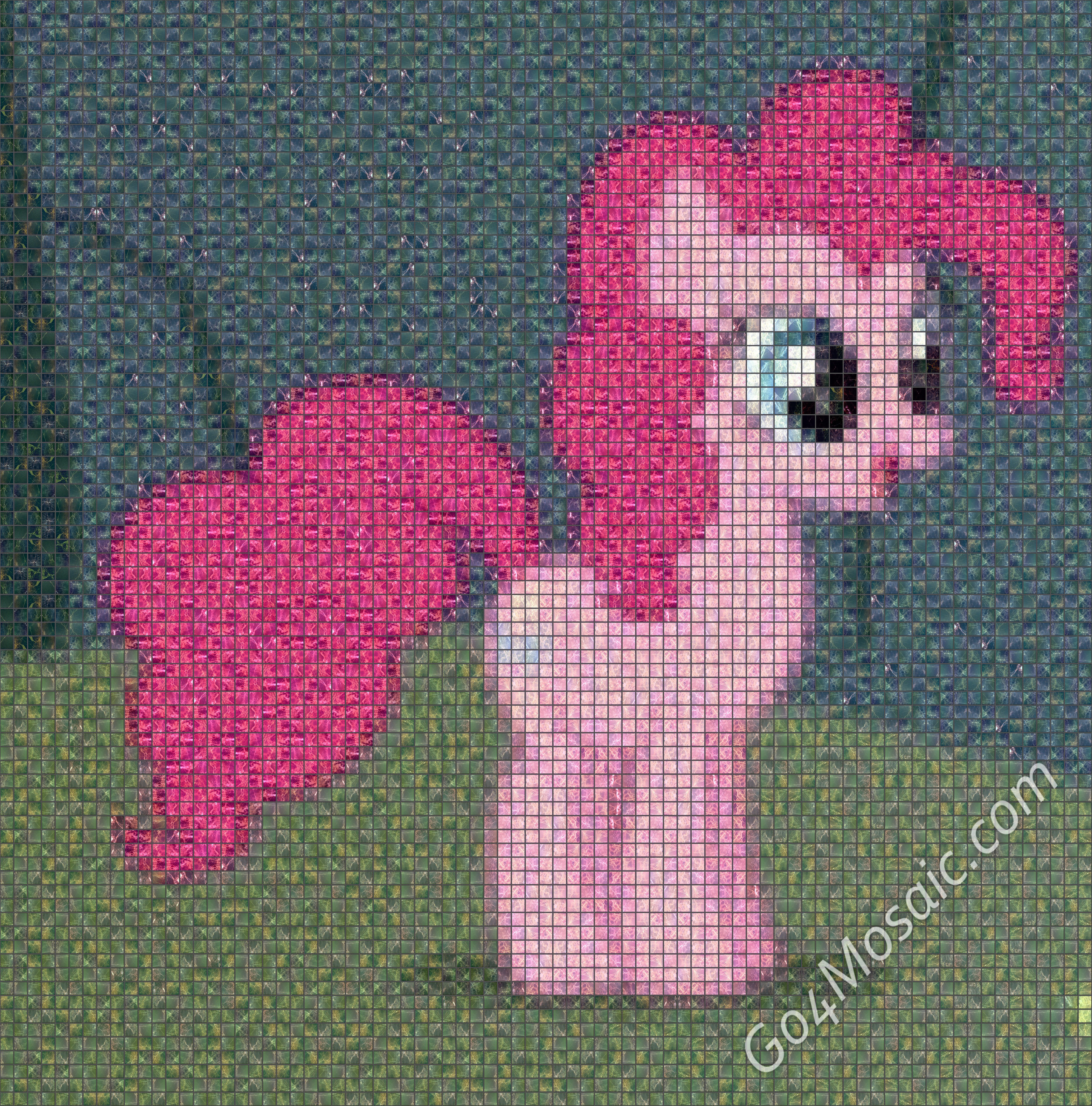 Pinkie Pie mosaic from Marble