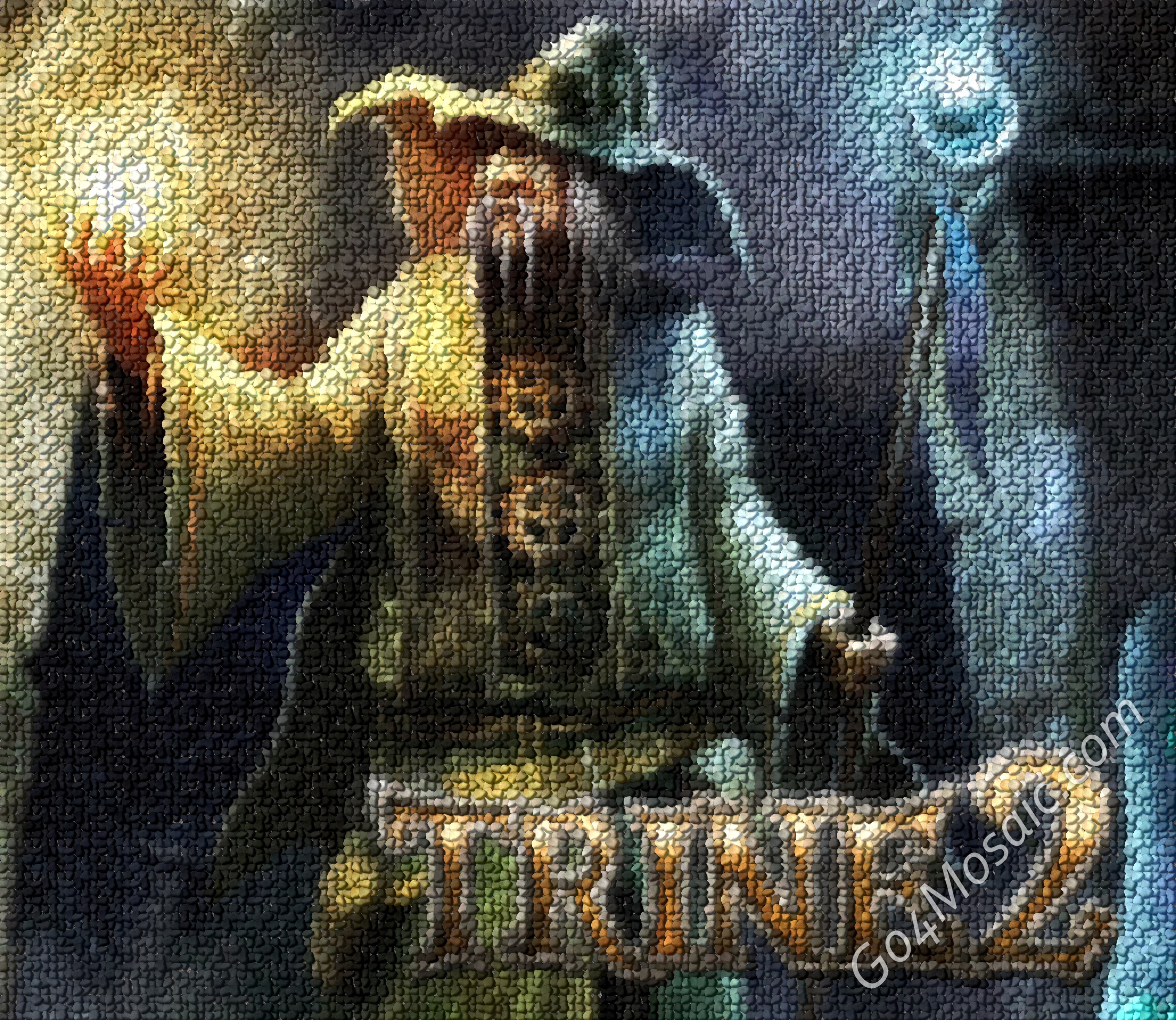 Trine 2 mosaic from Pebbles