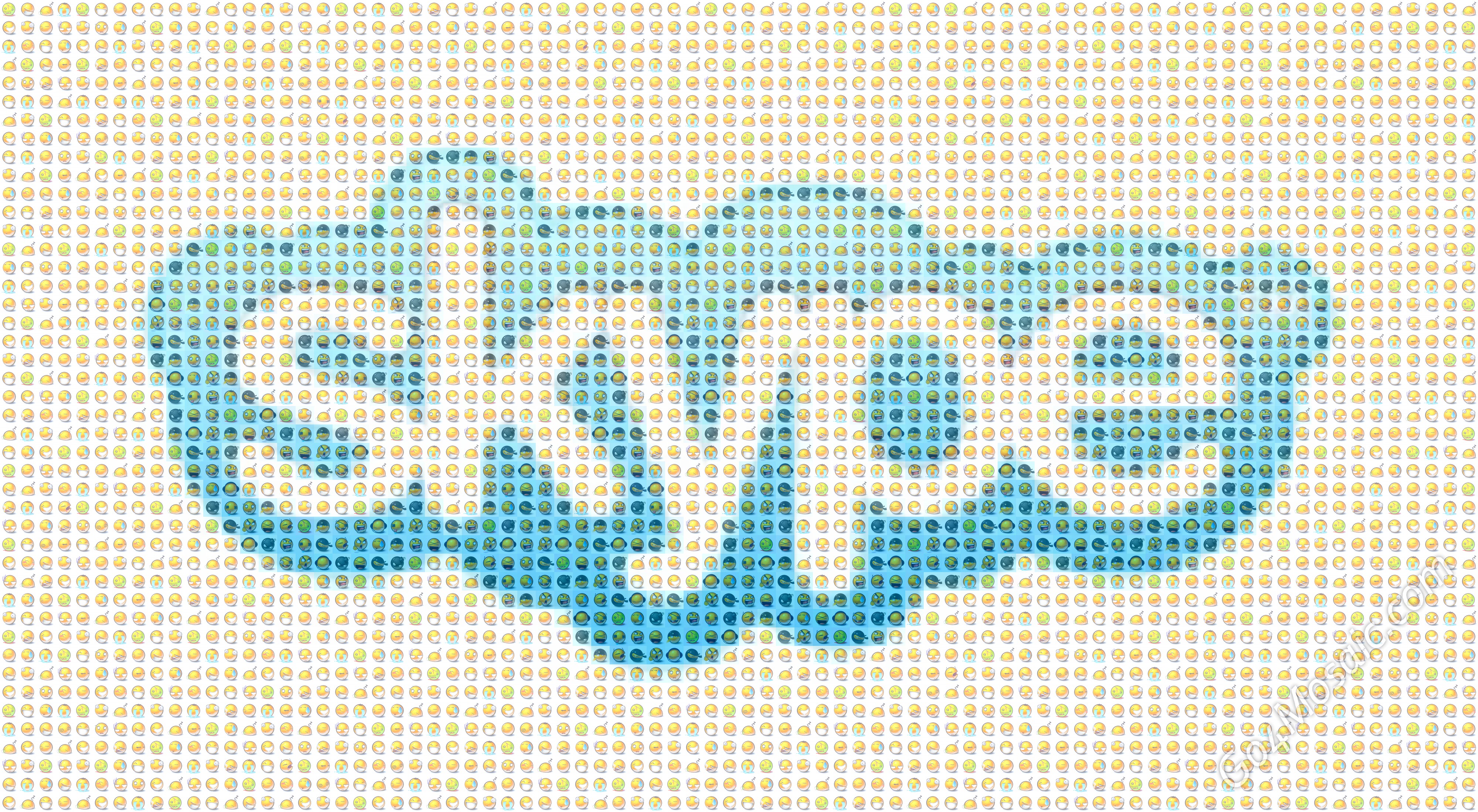 Skype Logo mosaic from 3520 Smileys