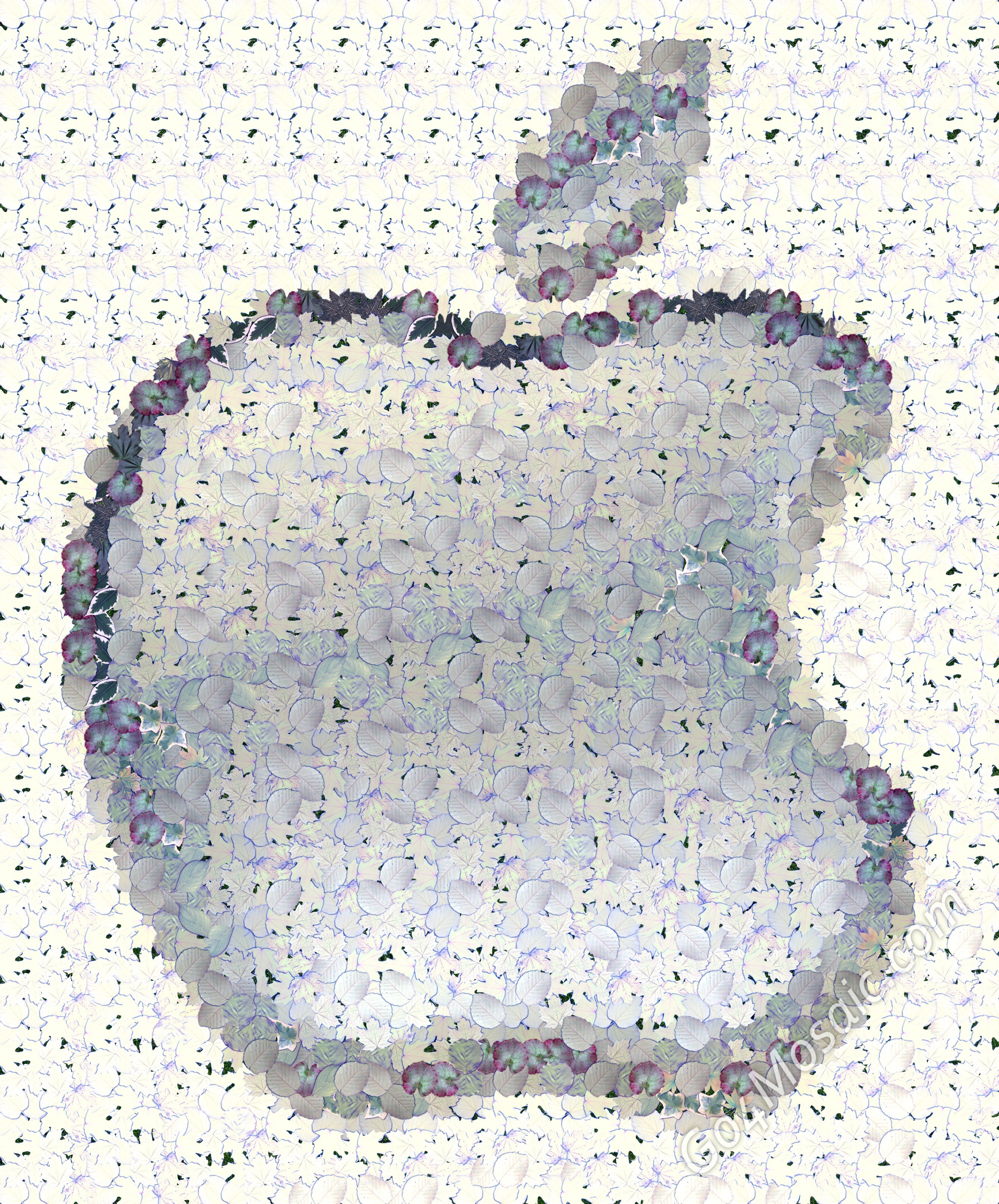 Apple logo from Leaves