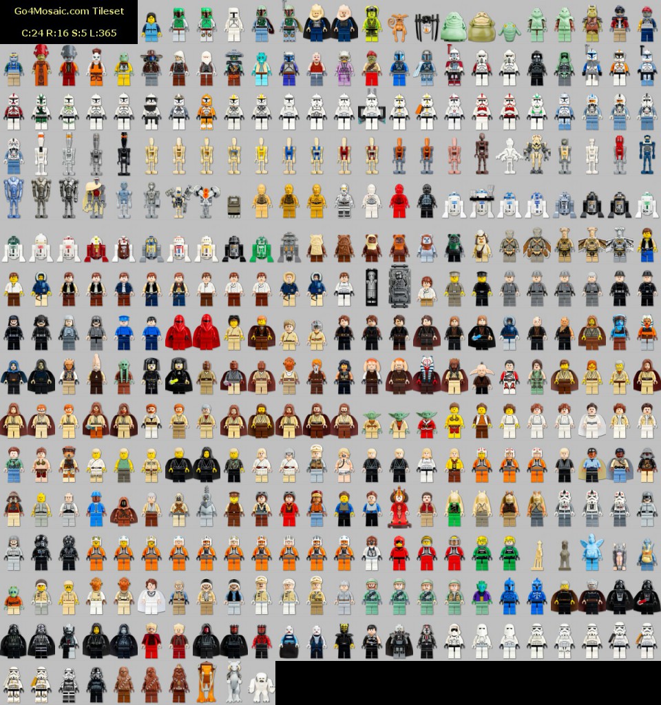 Lego Star Wars Figures tileset