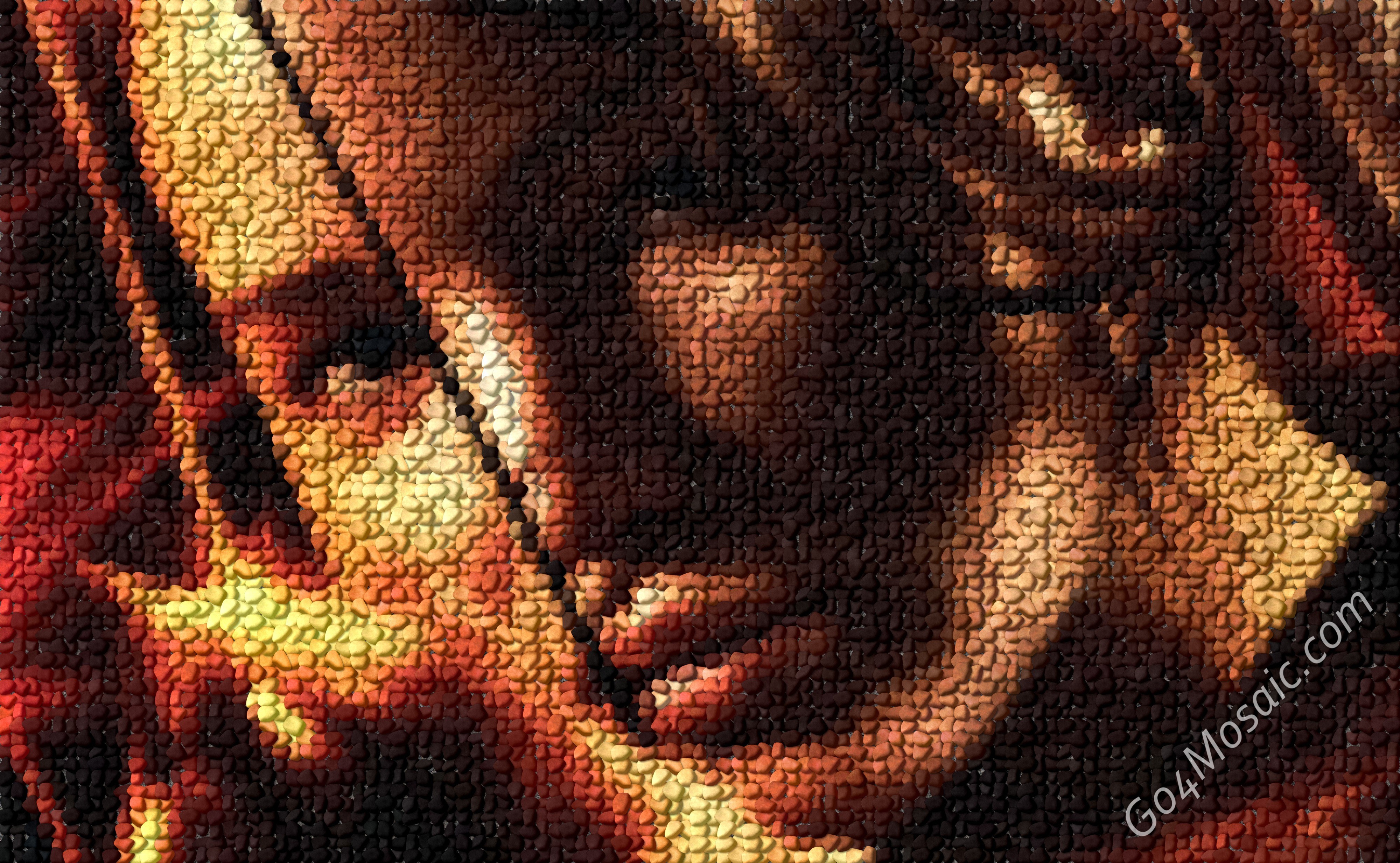 The Hunger Games mosaic from Pebbles