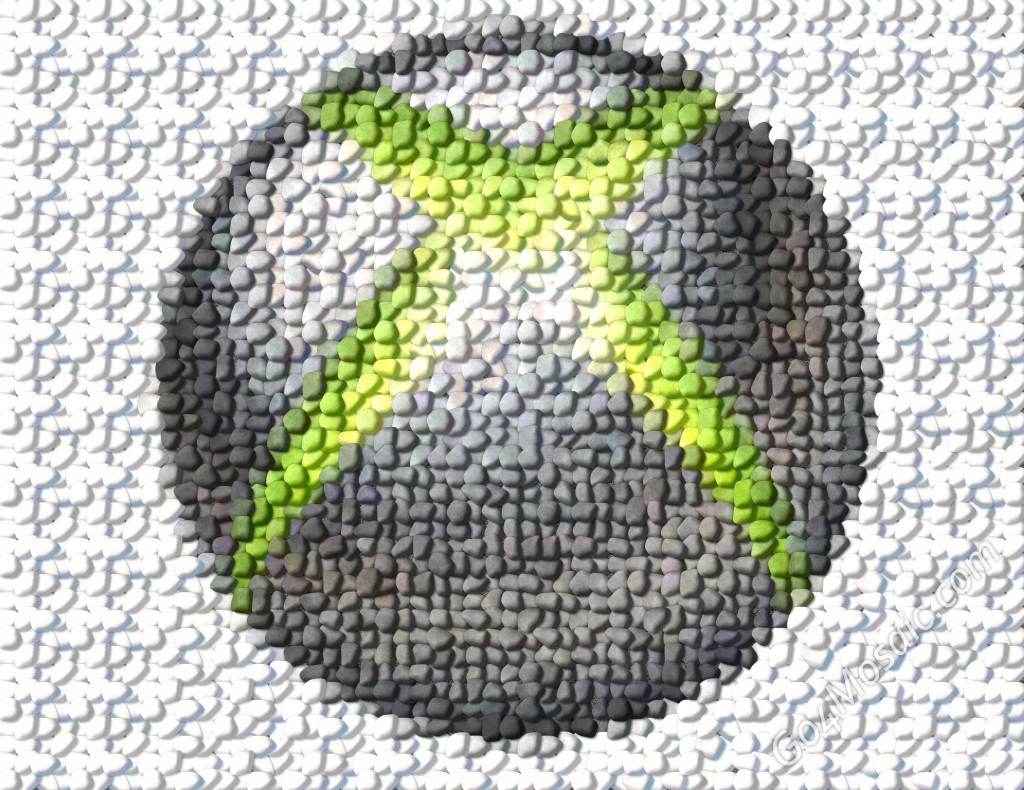 Xbox 360 logo from Pebbles