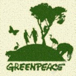 Greenpeace mosaic from Leaves