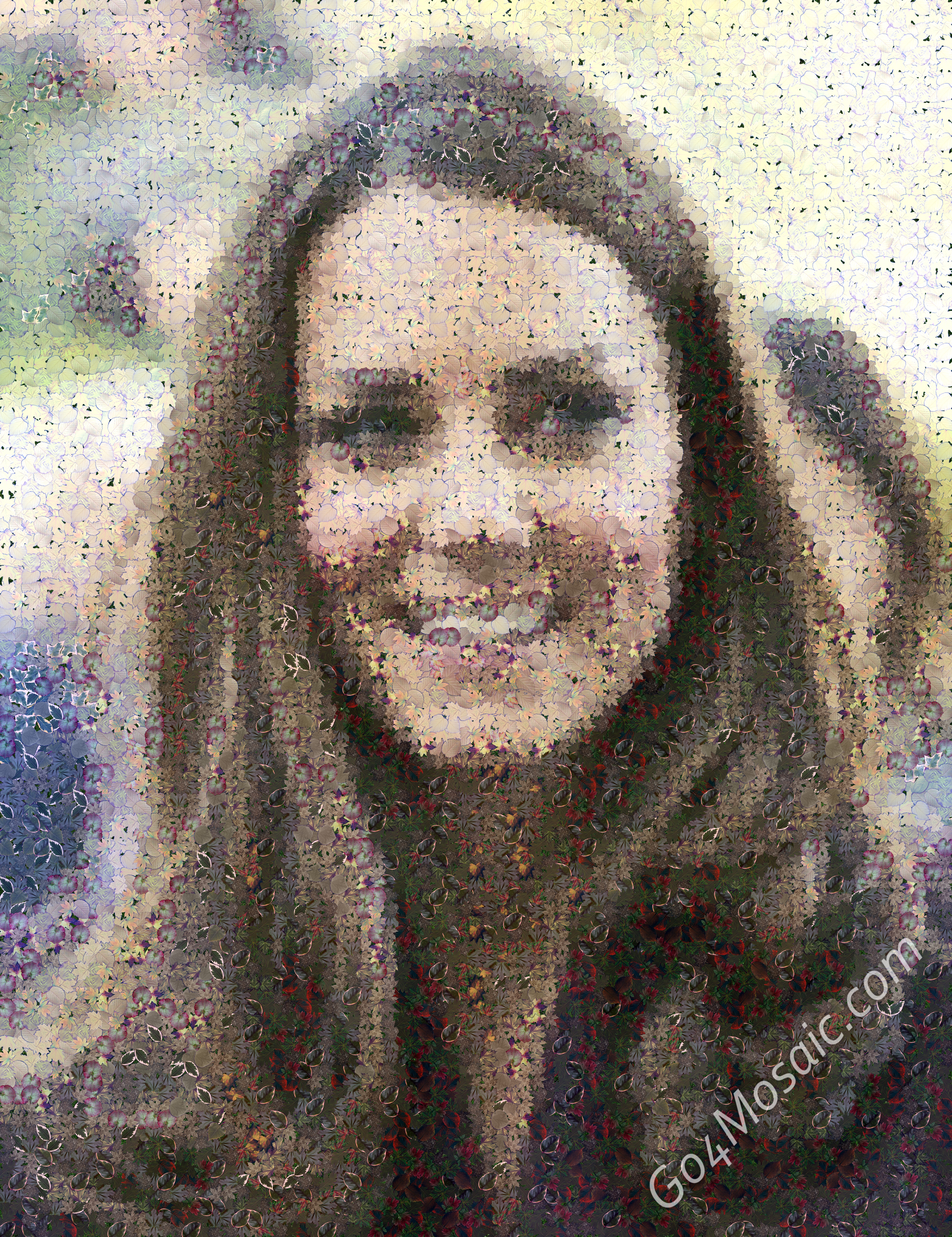 Kate Middleton mosaic from Leaves