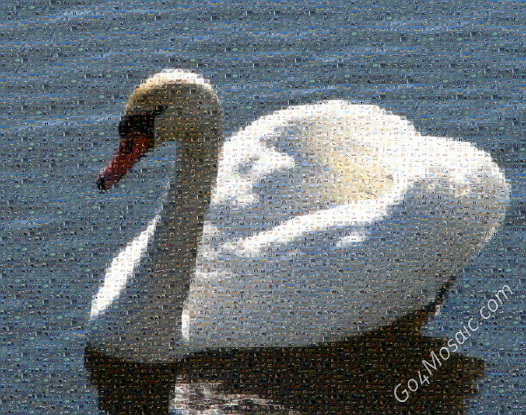 Lonely Swan mosaic from Animals